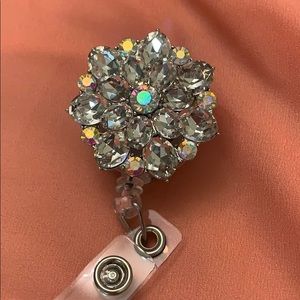 Rhinestone badge reel